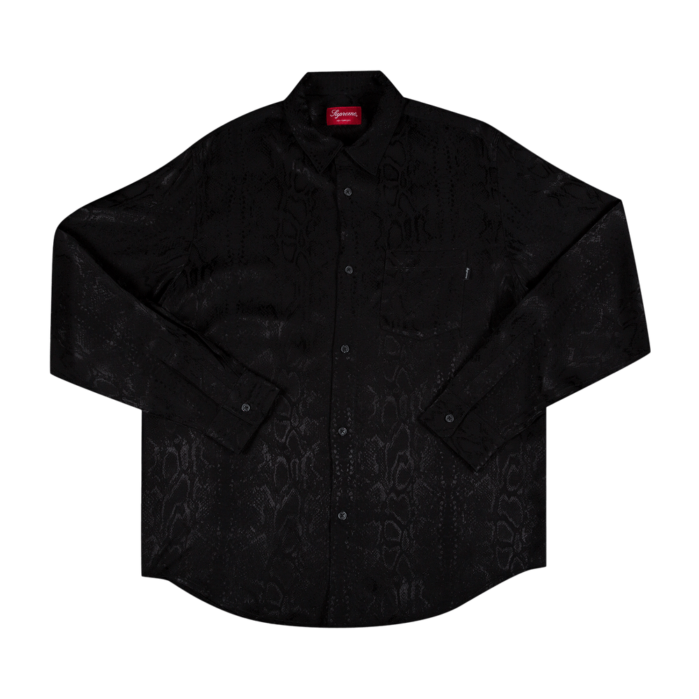 Buy Supreme Snakeskin Jacquard Shirt 'Black' - SS20S33 BLACK