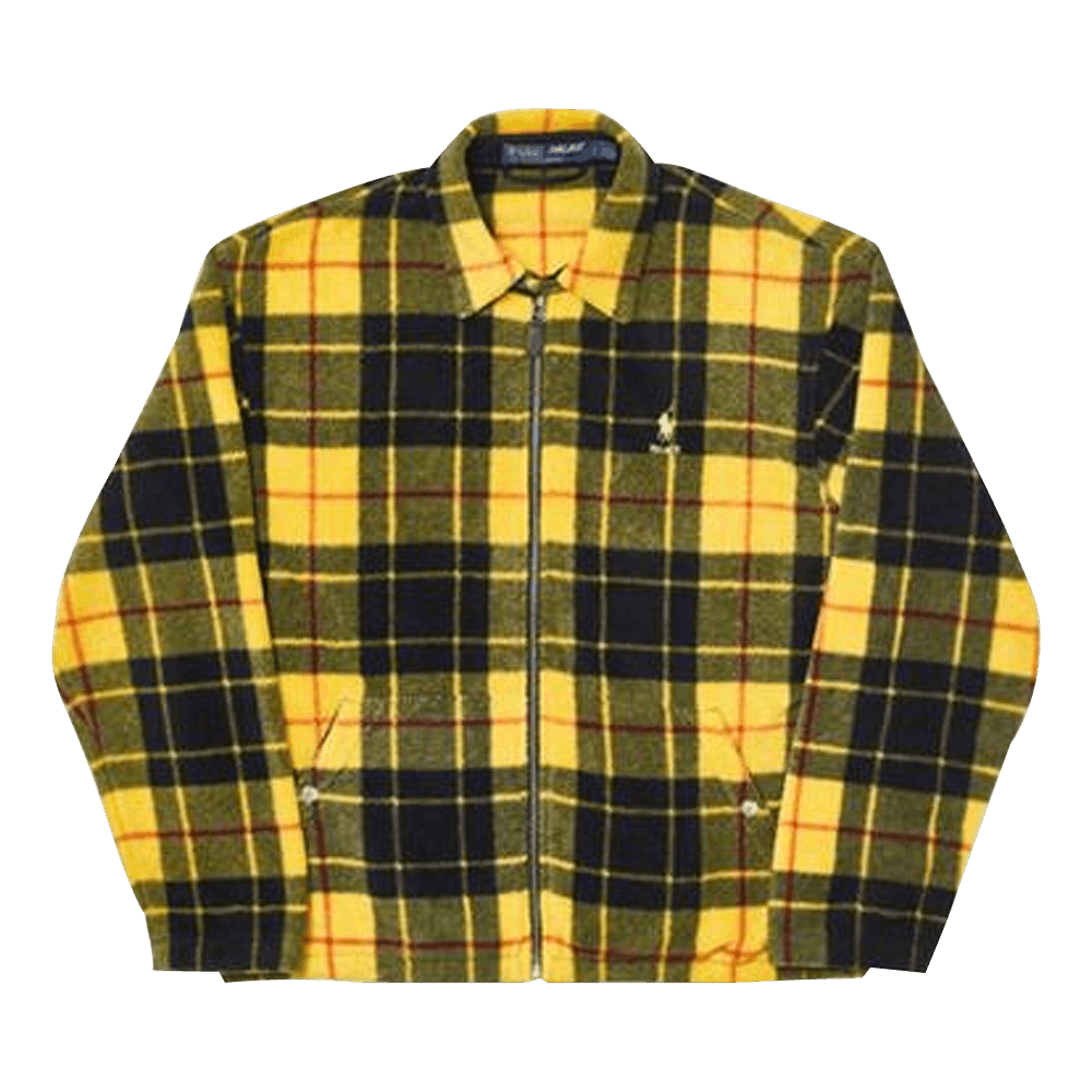 Buy Palace x Ralph Lauren Polar Fleece Harrington Jacket Yellow Plaid 710420694002 GOAT