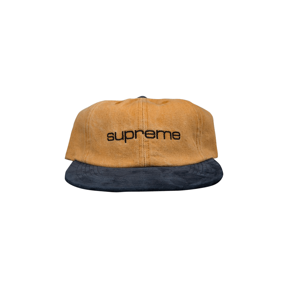 Buy Supreme Denim Suede Compact Logo 6-Panel 'Gold