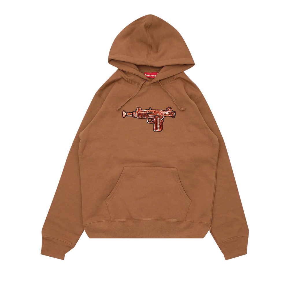 Buy Supreme Toy Uzi Hooded Sweatshirt 'Brown' - SS19SW29 BROWN | GOAT