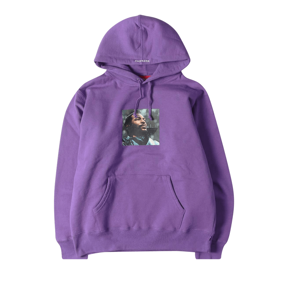 Buy Supreme Marvin Gaye Hooded Sweatshirt 'Violet' - FW18SW84