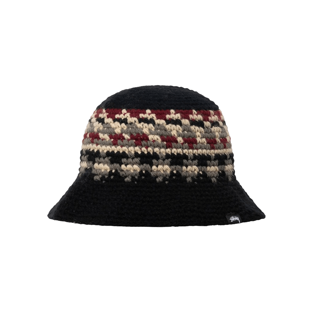 Buy Stussy Fairisle Bucket Hat 'Black' - 1321140 BLAC | GOAT CA