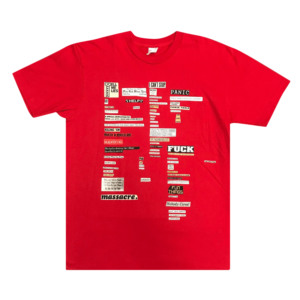 Supreme cutouts tee white clearance