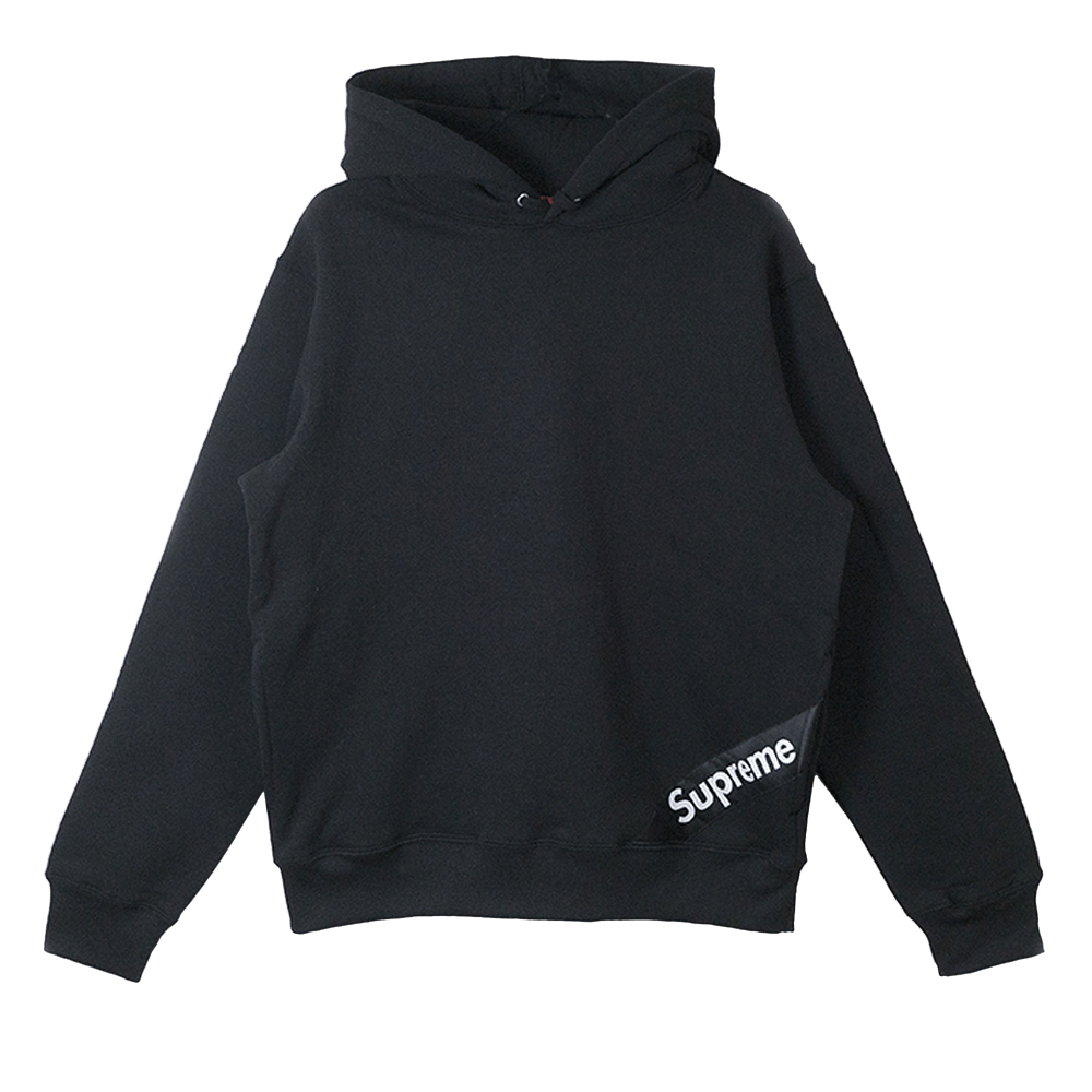 Buy Supreme Corner Label Hooded Sweatshirt Black SS18SW12 BLACK GOAT CA