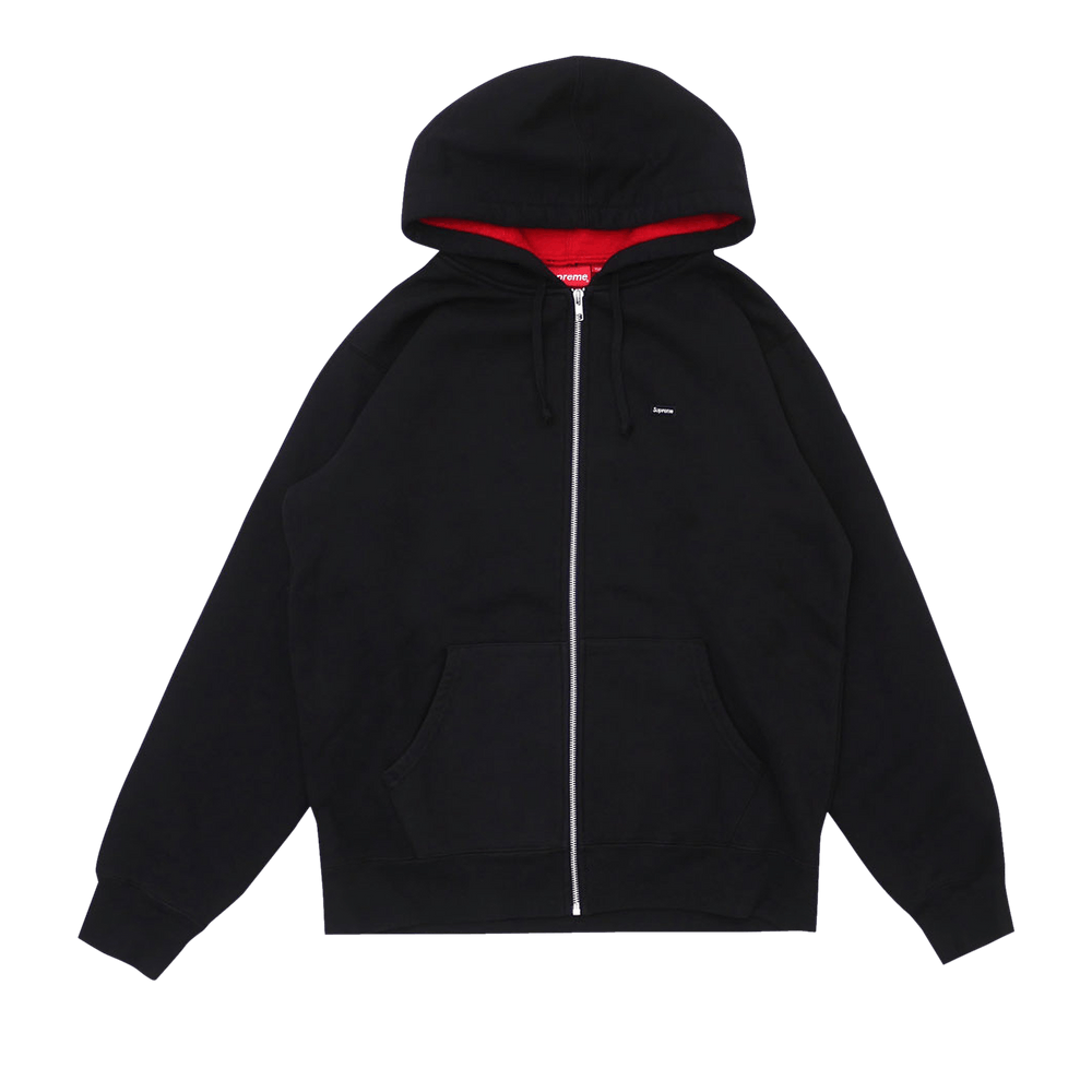 Buy Supreme Contrast Zip Up Hooded Sweatshirt Black SS18SW34 BLACK GOAT