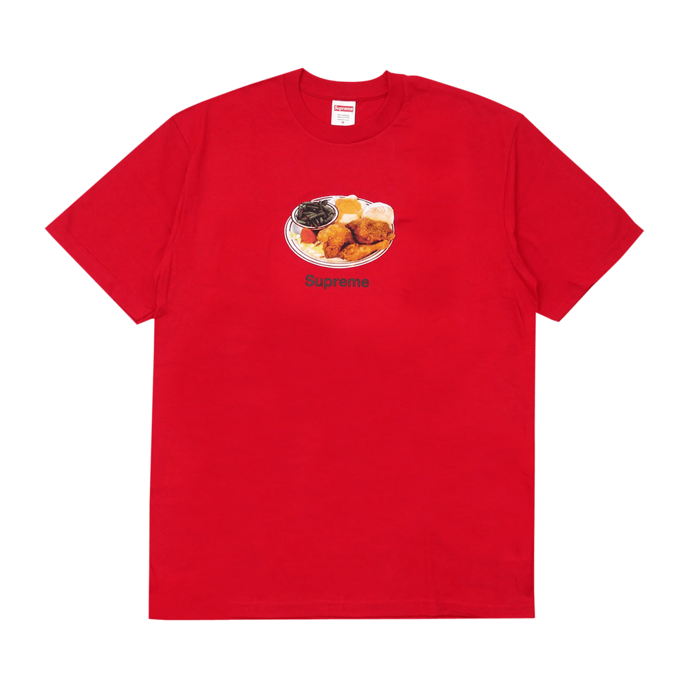Size l Supreme Chicken Dinner Tee Red