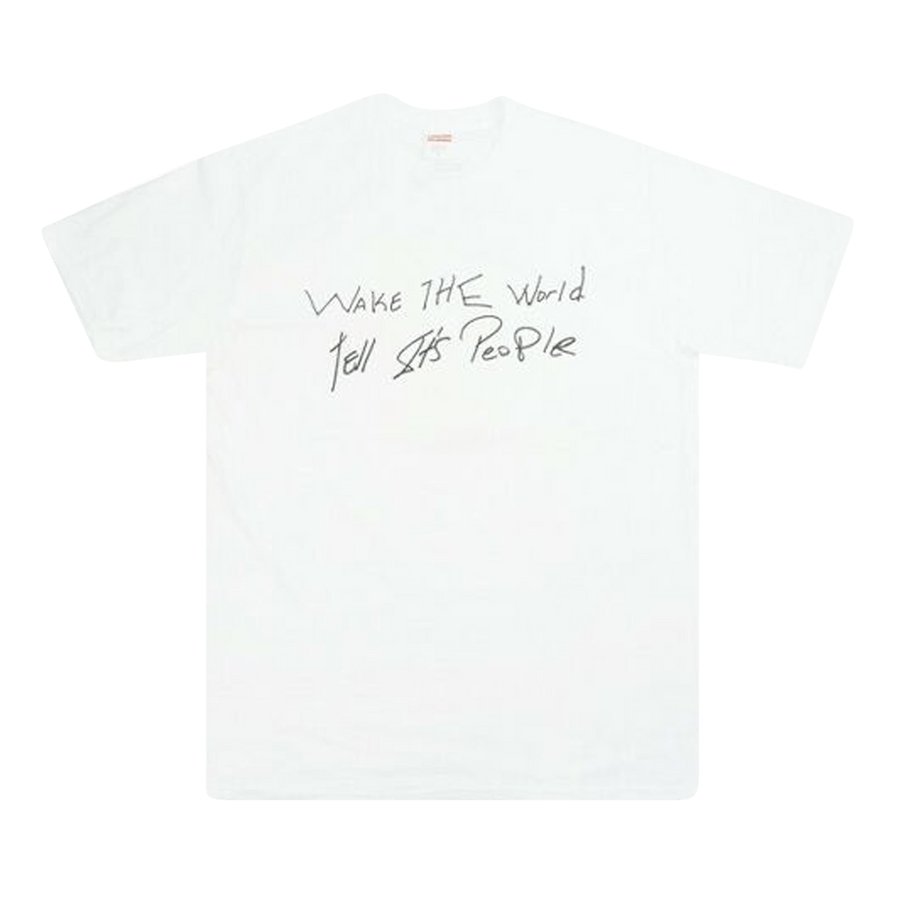 Buy Supreme Buju Banton Wake The World Tee 'White' - SS19T63 WHITE