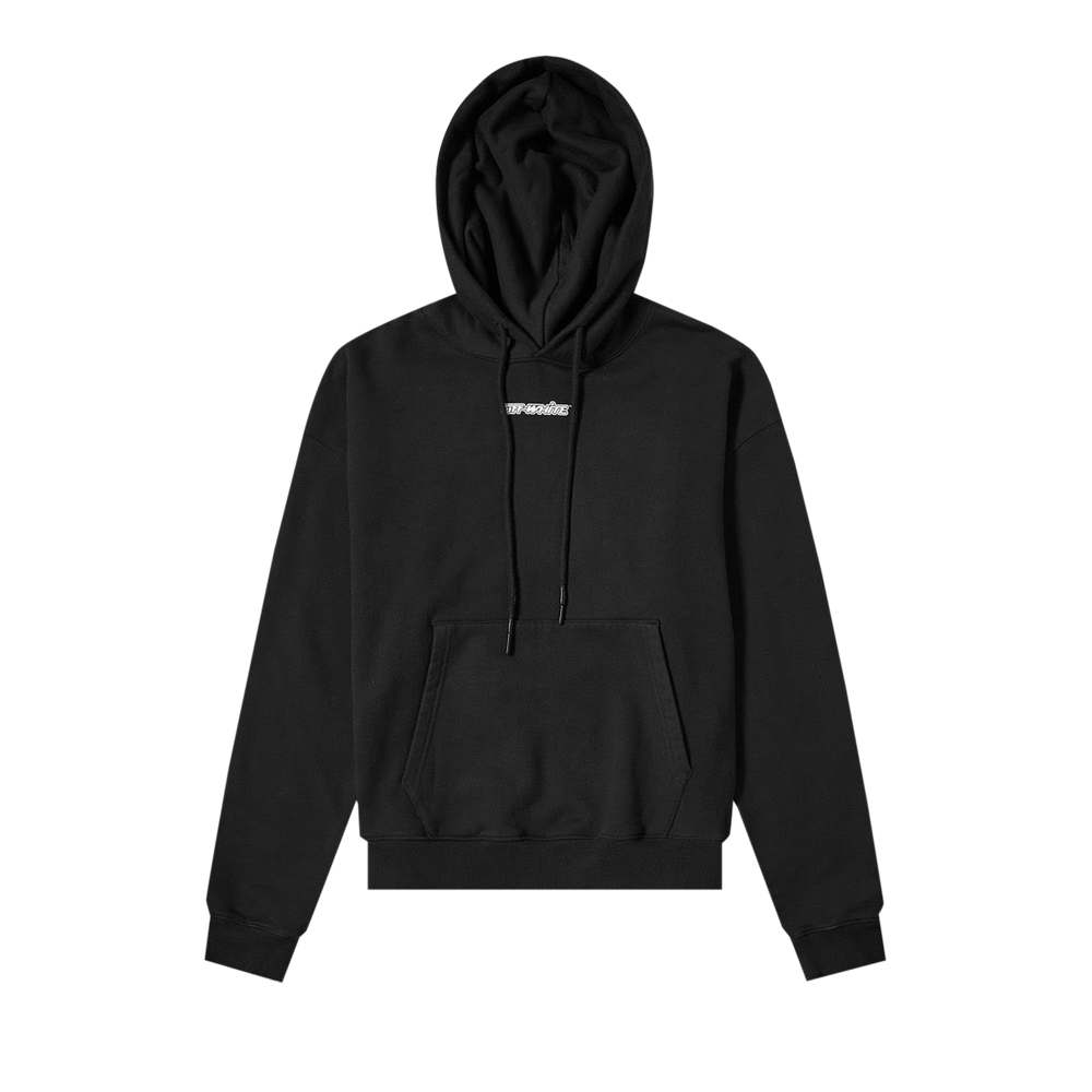 Buy Off-White Marker Over Hoodie 'Black/Blue