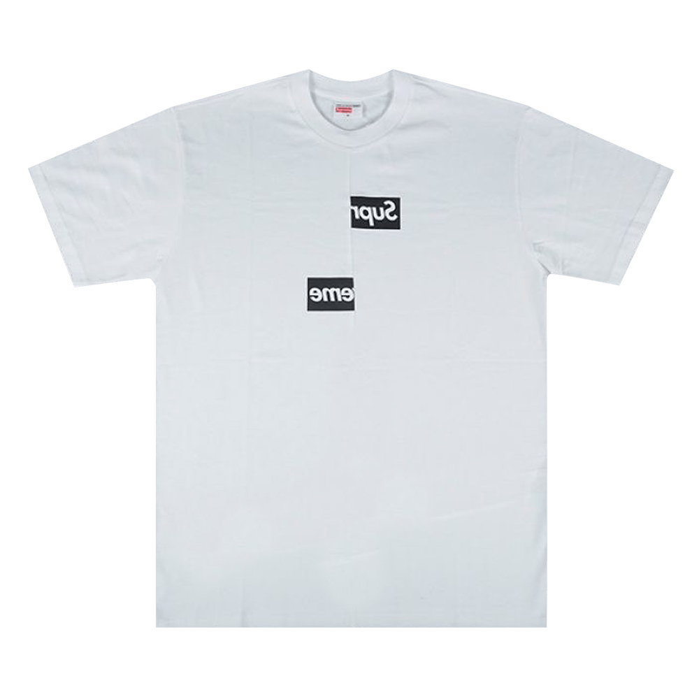 Supreme x Comme des Garçons Shirt Split Box Logo T-Shirt 'White 