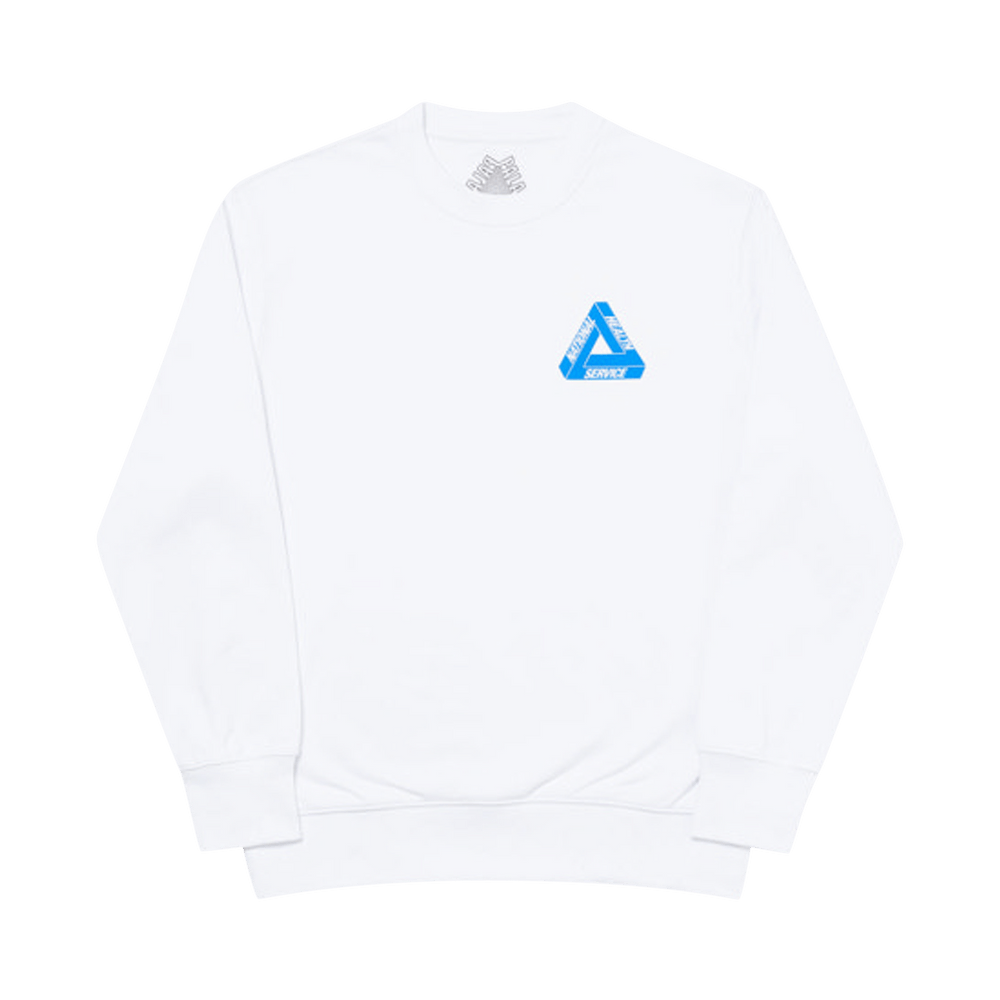 Palace Tri Donator Crew White
