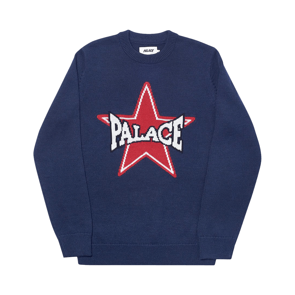 Buy Palace Star Knit 'Navy' - P18KW004 | GOAT