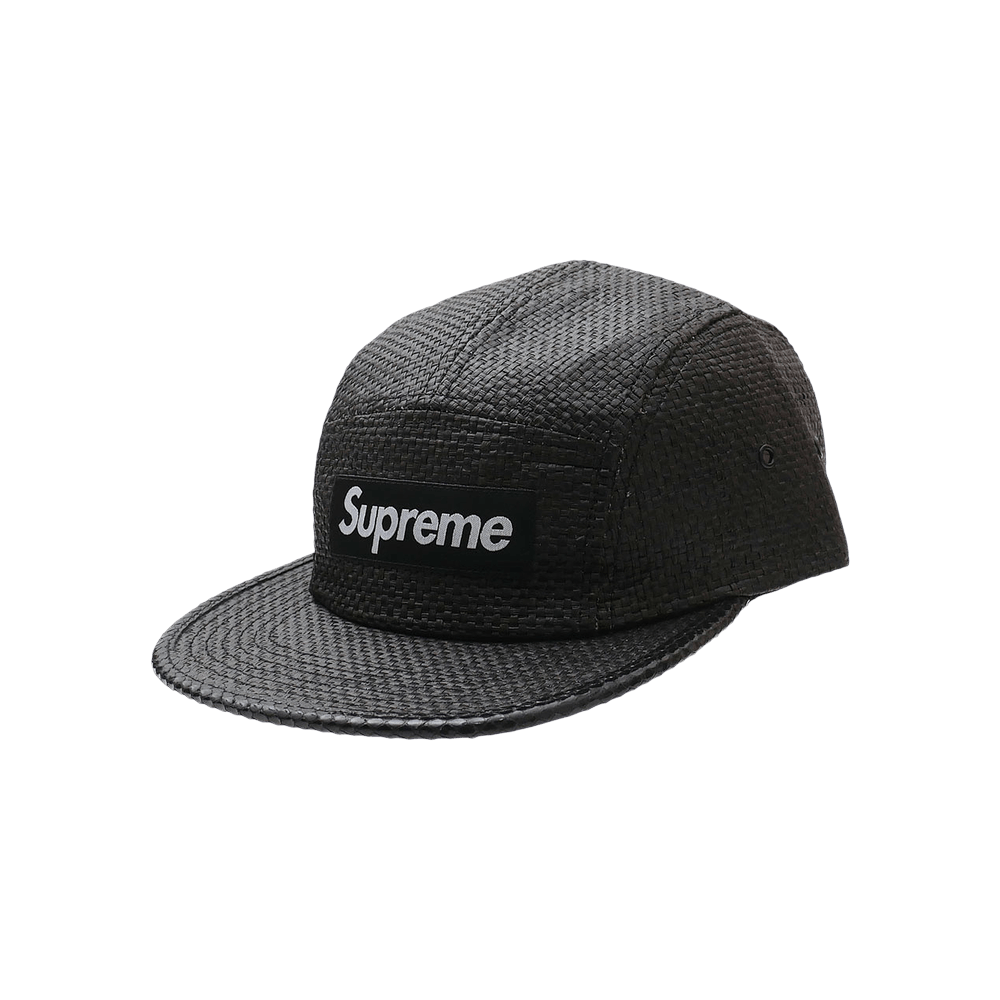 Buy Supreme Raffia Camp Cap 'Black' - SS20H63 BLACK | GOAT