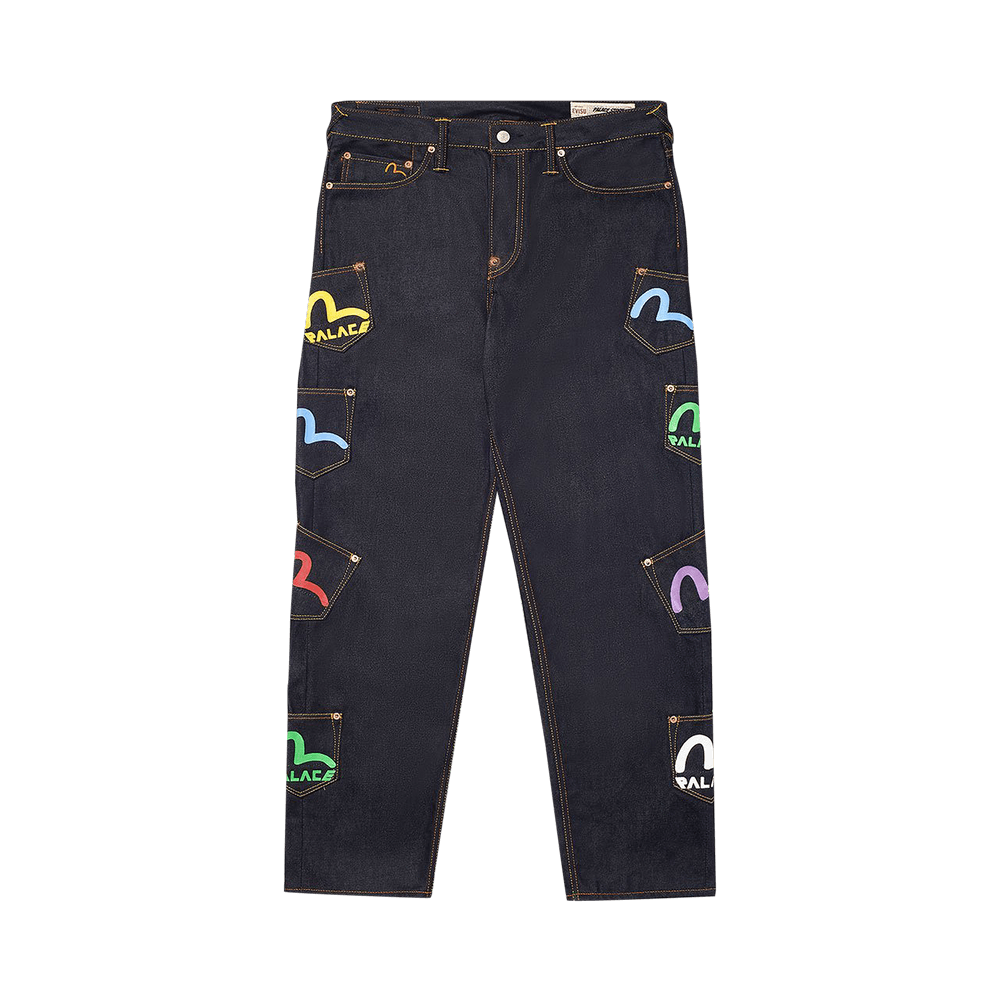 Buy Palace x Evisu Multi Pocket Jean 'Ingido' - P17EV001 | GOAT