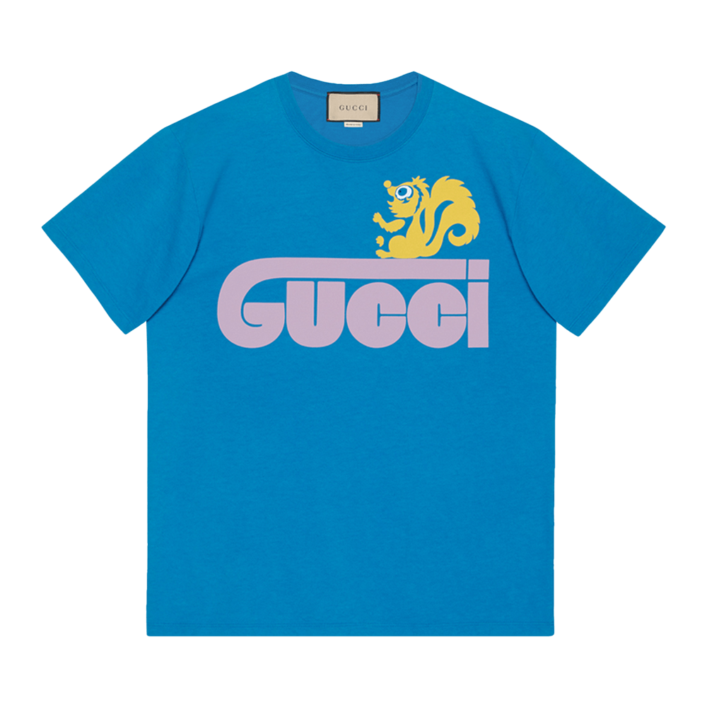 Buy Gucci Retro Skunk Print T-Shirt 'Royal Blue' - 548334 XJEUJ