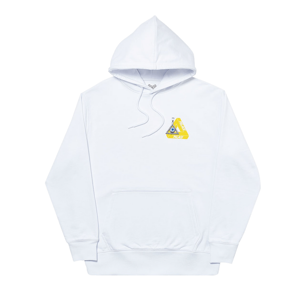 Buy Palace Tri Smiler Hood White P18HD053 GOAT