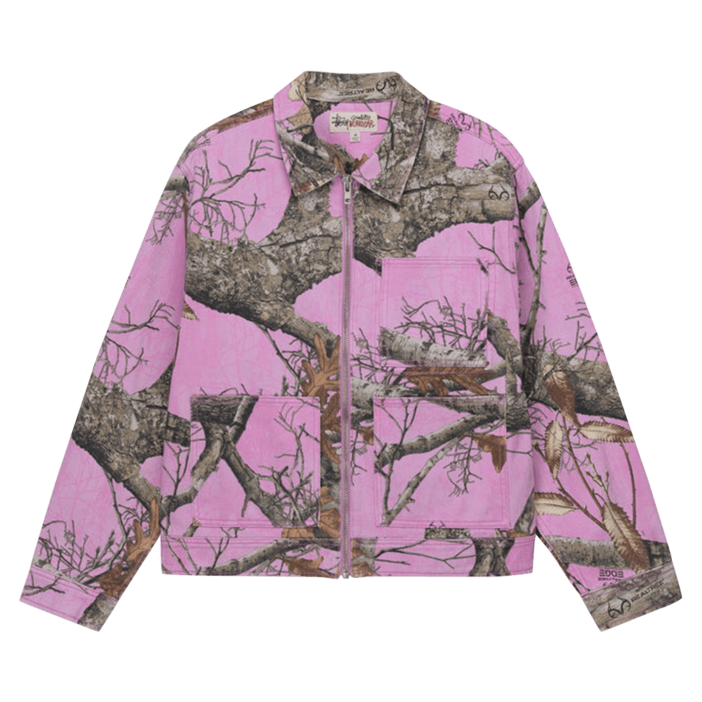 Buy Stussy Realtree Edge Zip Work Jacket 'Pink' - 115683 PINK | GOAT