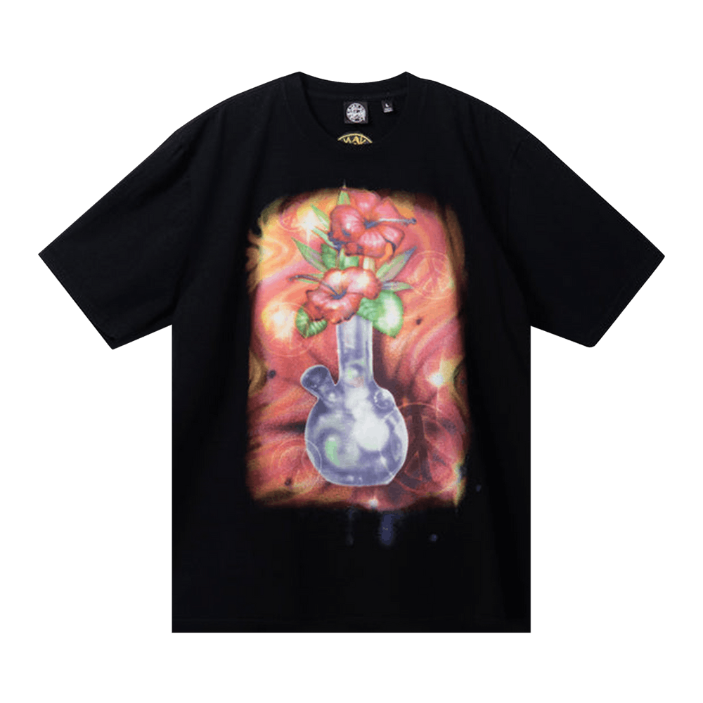 Buy Stussy x Dries Van Noten Airbrush Vase Tee 'Black' - 3903780 BLAC | GOAT