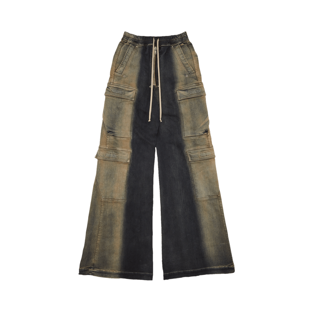 Buy Rick Owens Jumbo Denim Double Cargo 'Mineral Pearl