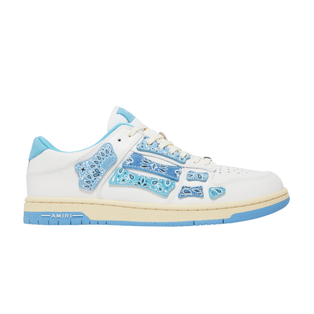 AMIRI Skel Top Low Powder Blue / White Low Top Sneakers - Sneak in Peace