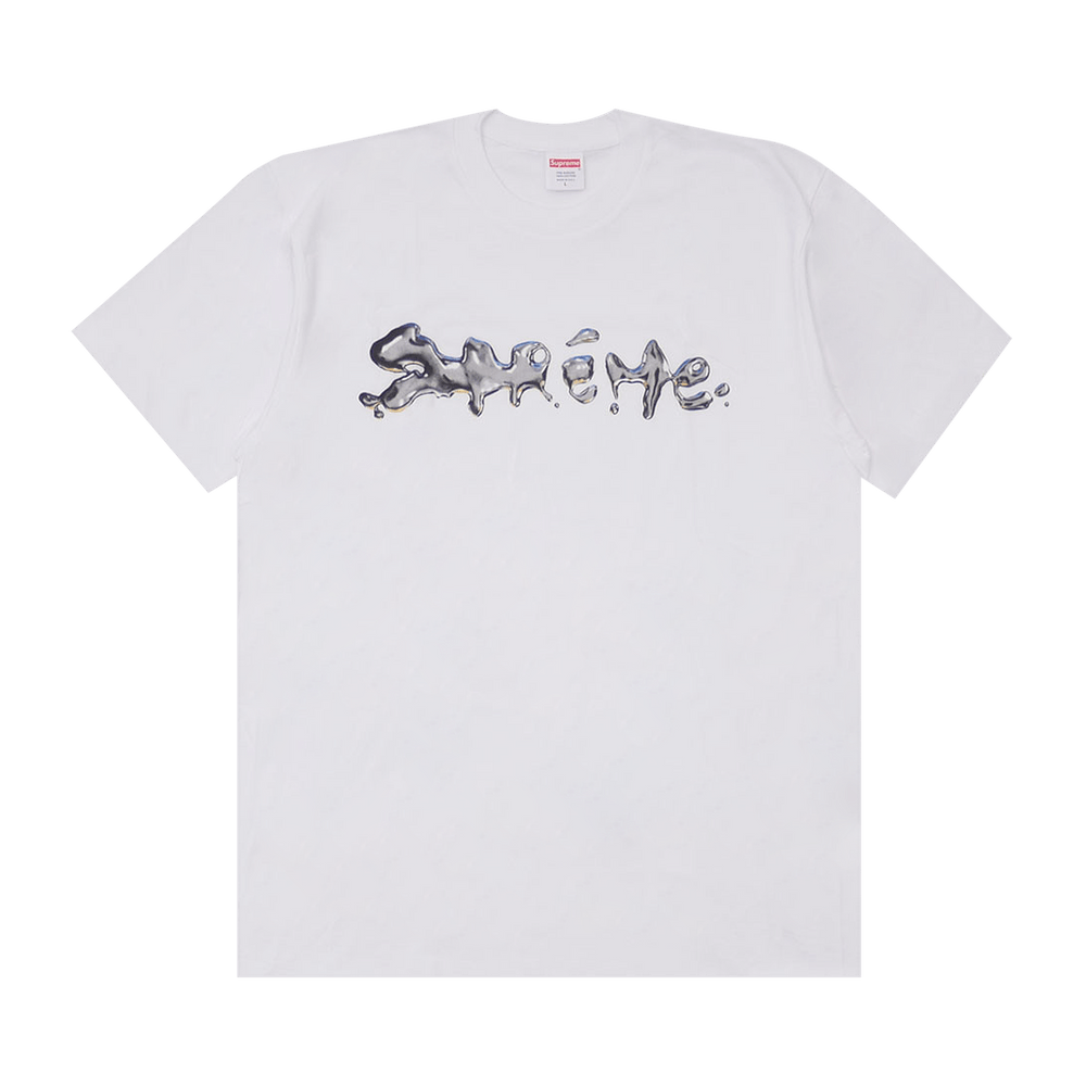 Supreme liquid tee white sale