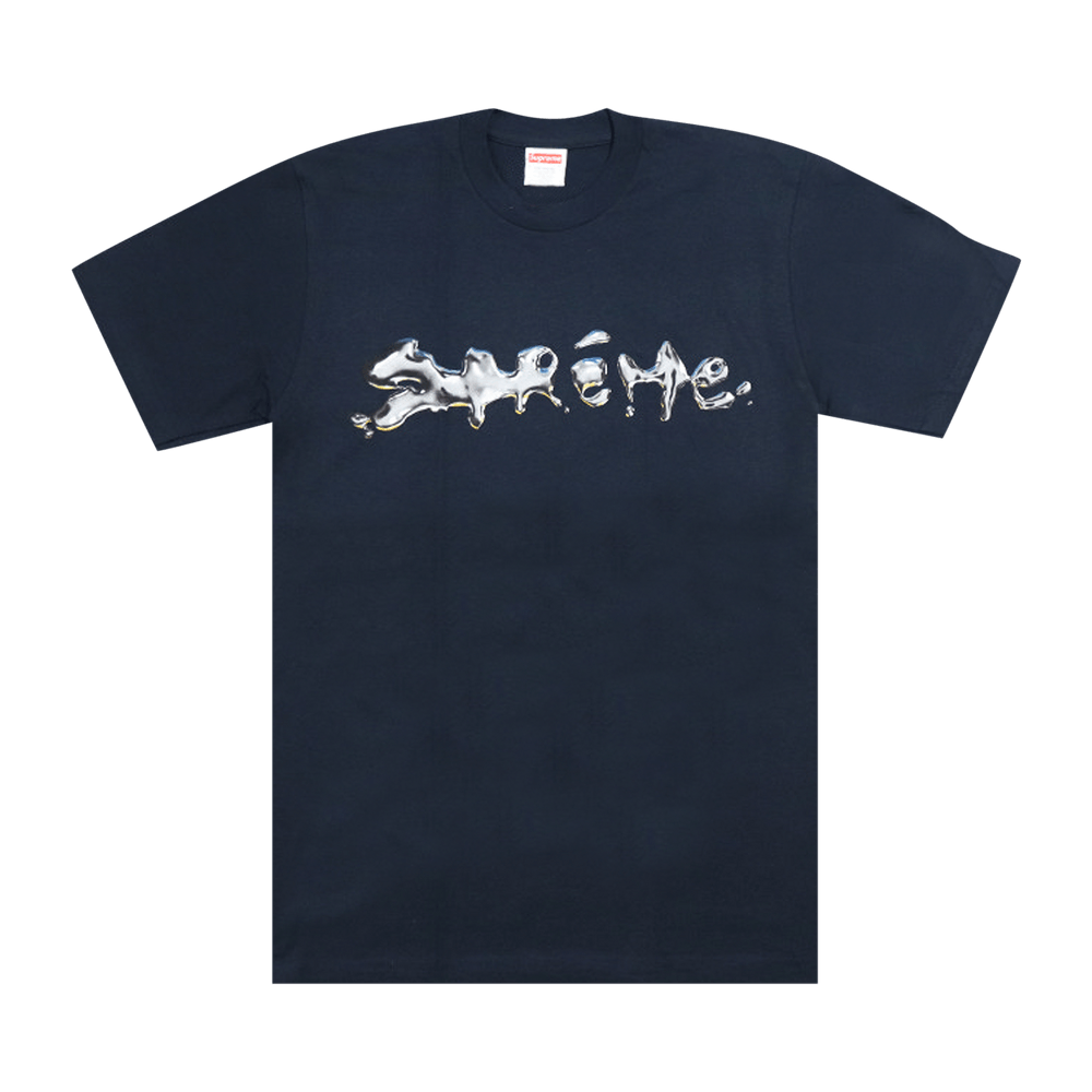 Buy Supreme Liquid Tee Navy FW18T18 NAVY GOAT