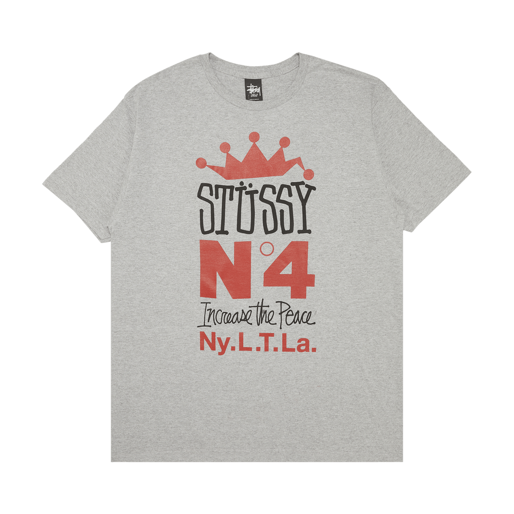 Buy Stussy Crown Stack Tee 'Grey Heather' - 1903085 GREY | GOAT