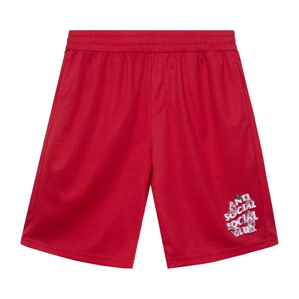 Buy Anti Social Social Club Drama Club Mesh Shorts 'Red