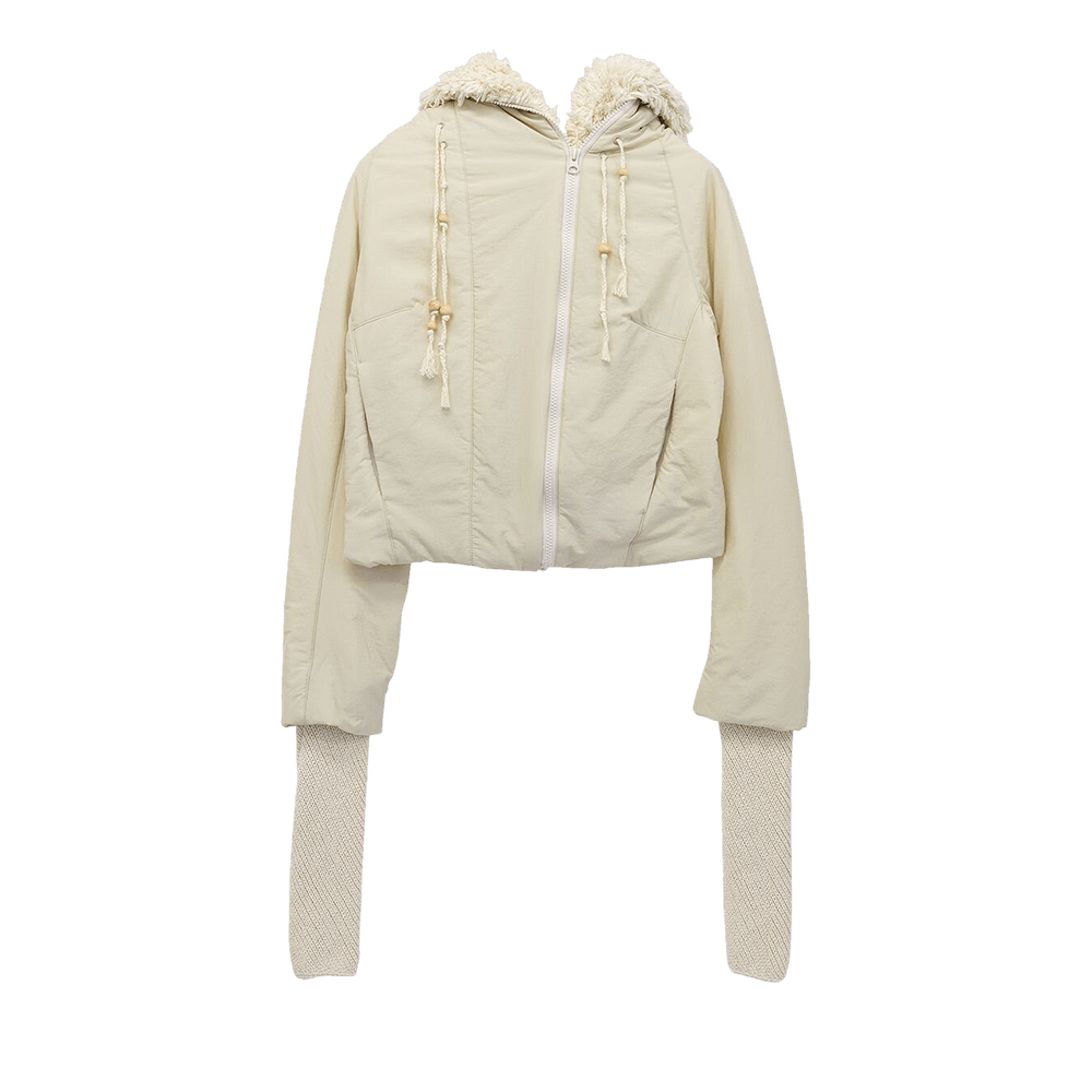 Buy Hyein Seo Padded Shearling Jacket 'Ivory' - FW22 PD2IV IVOR | GOAT