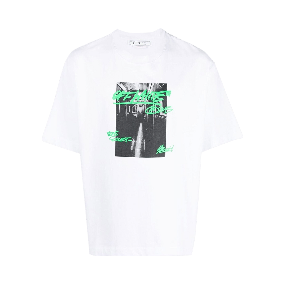Buy Off-White Metro Type Over Skate Short-Sleeve Tee 'White
