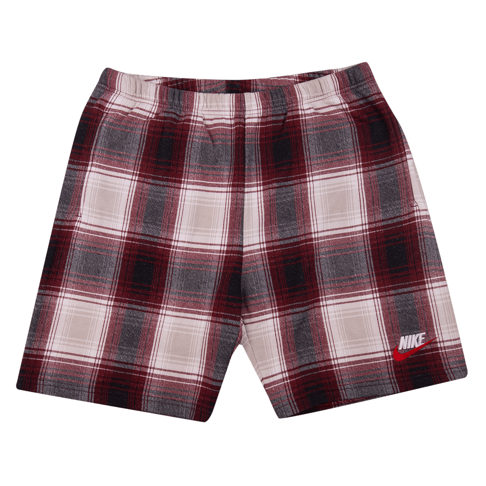 Buy Supreme x Nike Plaid Sweatshort Burgundy 'Burgundy' - AR5573