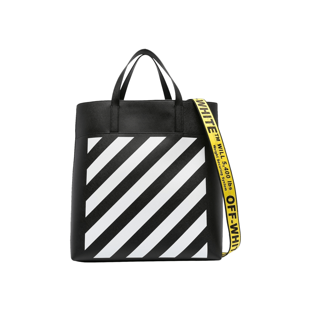 Black And White Diag Tote Bag - GBNY
