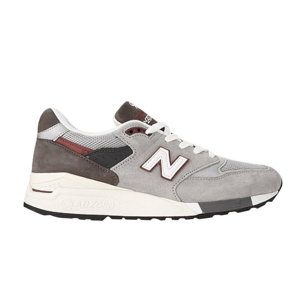 Buy New Balance 998 Made in USA 'Grey Burgundy' - M998GB | GOAT