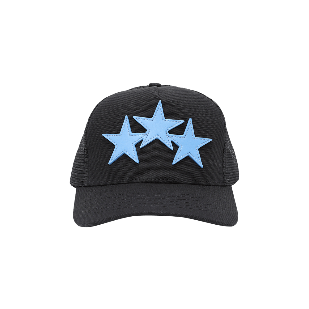 Buy Amiri Three Star Trucker 'Black/Carolina Blue