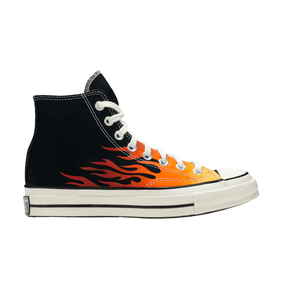 Trickle Med venlig hilsen økologisk Buy Chuck 70 Hi 'Flames' - 165024C - Black | GOAT