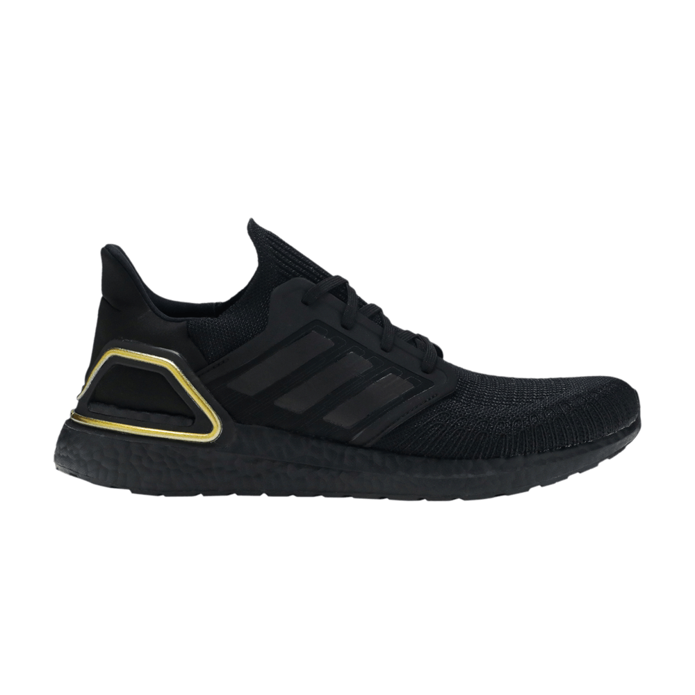 Ultra boost 20 2025 gold and black