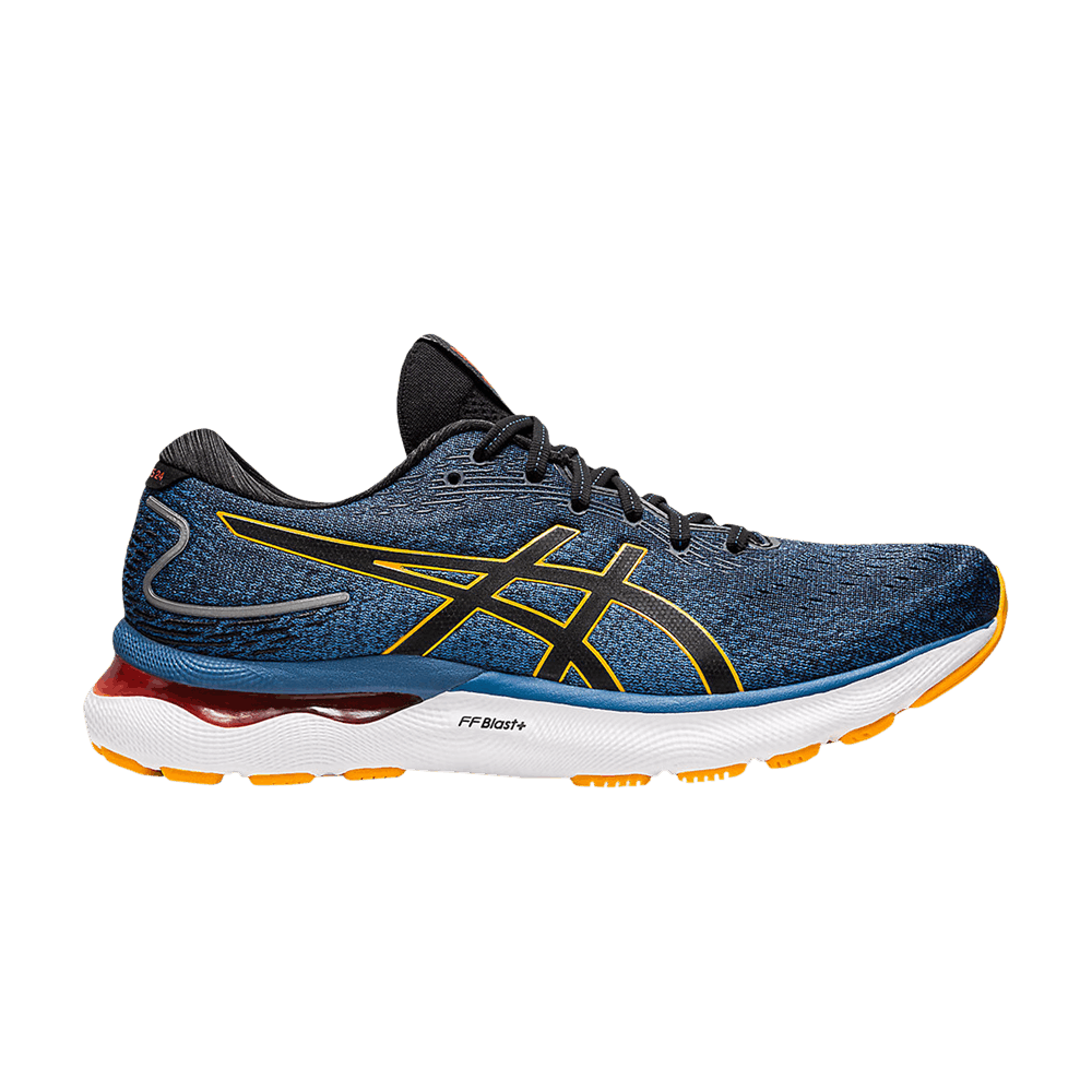 Asics Gel Nimbus 24 2E Wide Azure Amber