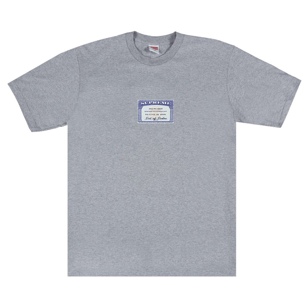 Buy Supreme Social Tee 'Heather Grey' - SS20T35 HEATHER GREY