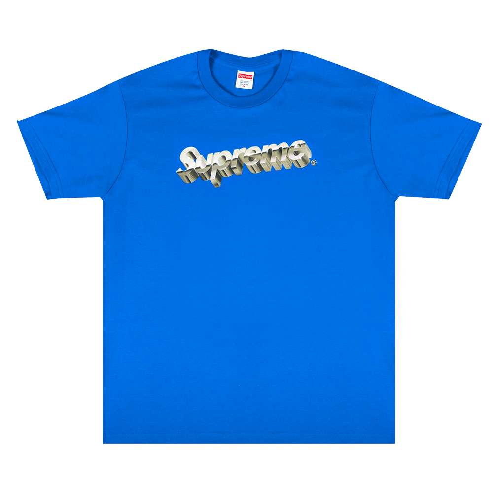 Buy Supreme Chrome Logo Tee 'Royal' - SS20T53 ROYAL | GOAT