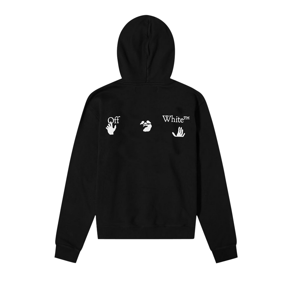 ★Off-White★ Varsity Patch Slim Hoodie Black OMBB097S23FLE0 Off-White Varsity Patch Bomber Jacket | Black | FARFETCH
