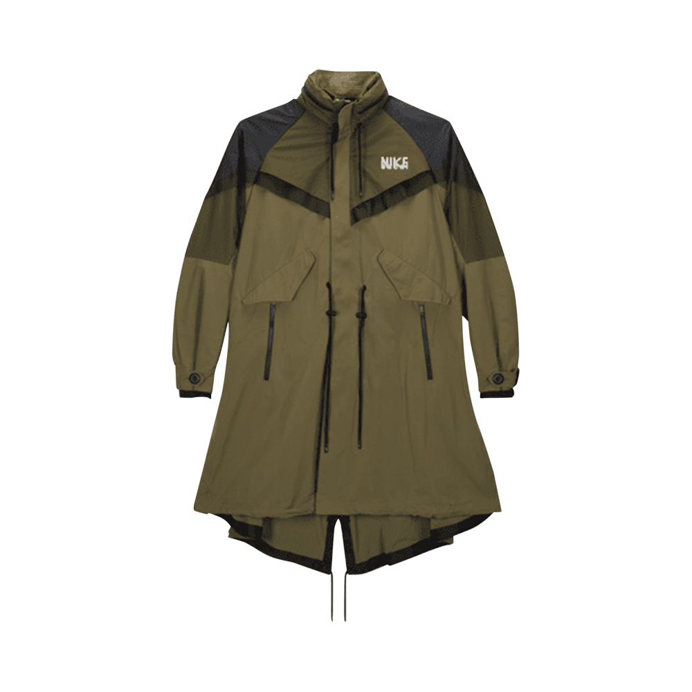 Nike x sacai Trench Jacket 'Medium Olive' | GOAT