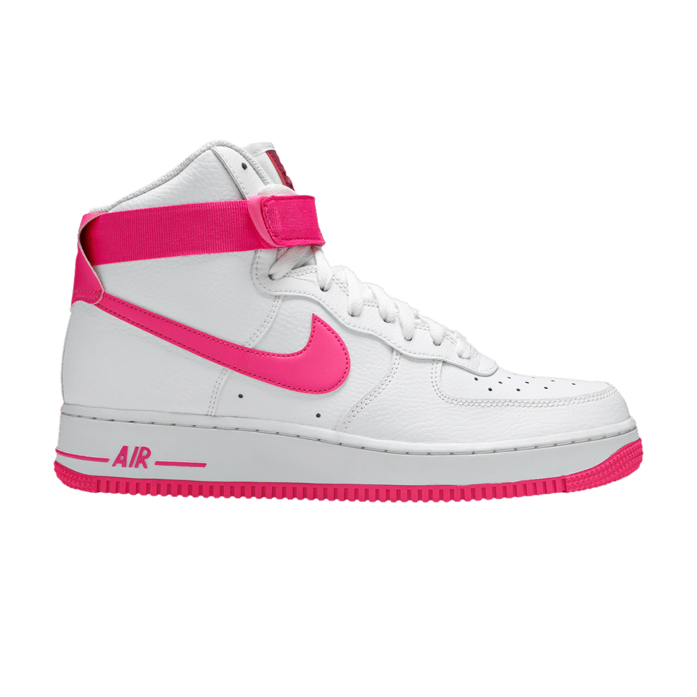 white and pink air force 1 high tops