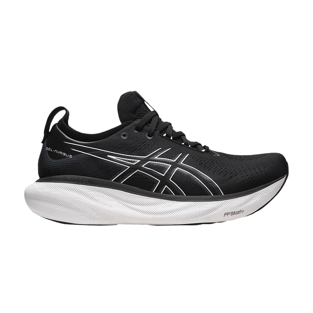 Asics Gel Nimbus 25 Wide Black Pure Silver