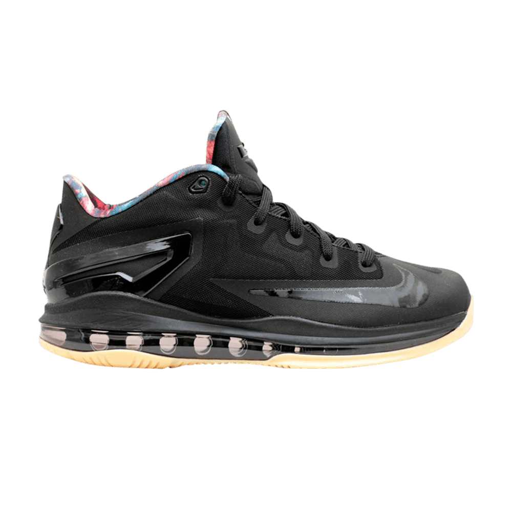 Lebron 11 low black gum on sale