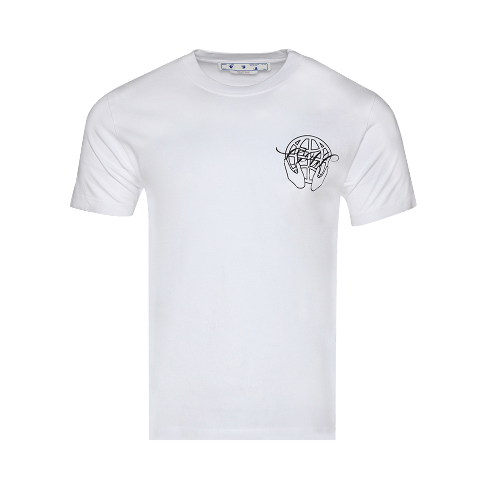 Tシャツ・カットソー Off-White Hand Arrow Print T-Shirt White OMAA027S23JER007011 OFF-WHITE Hand Arrow Tee White/Black Men's Size Small | eBay