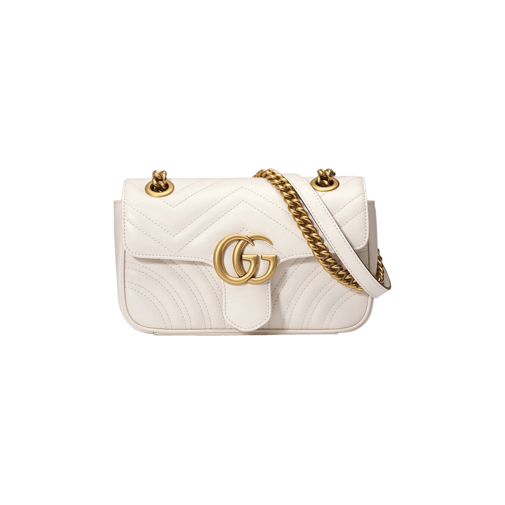 ★GUCCI★ GG Marmont Mini Shoulder Bag White 446744DTDIT9022 Buy Gucci GG Marmont Matelassé Mini Bag 'White' - 446744