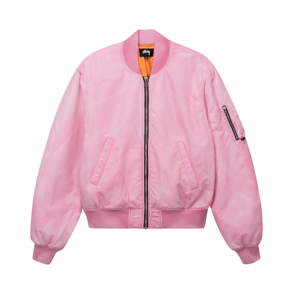 Buy Stussy Dyed Nylon Bomber 'Pink' - 115618 PINK | GOAT