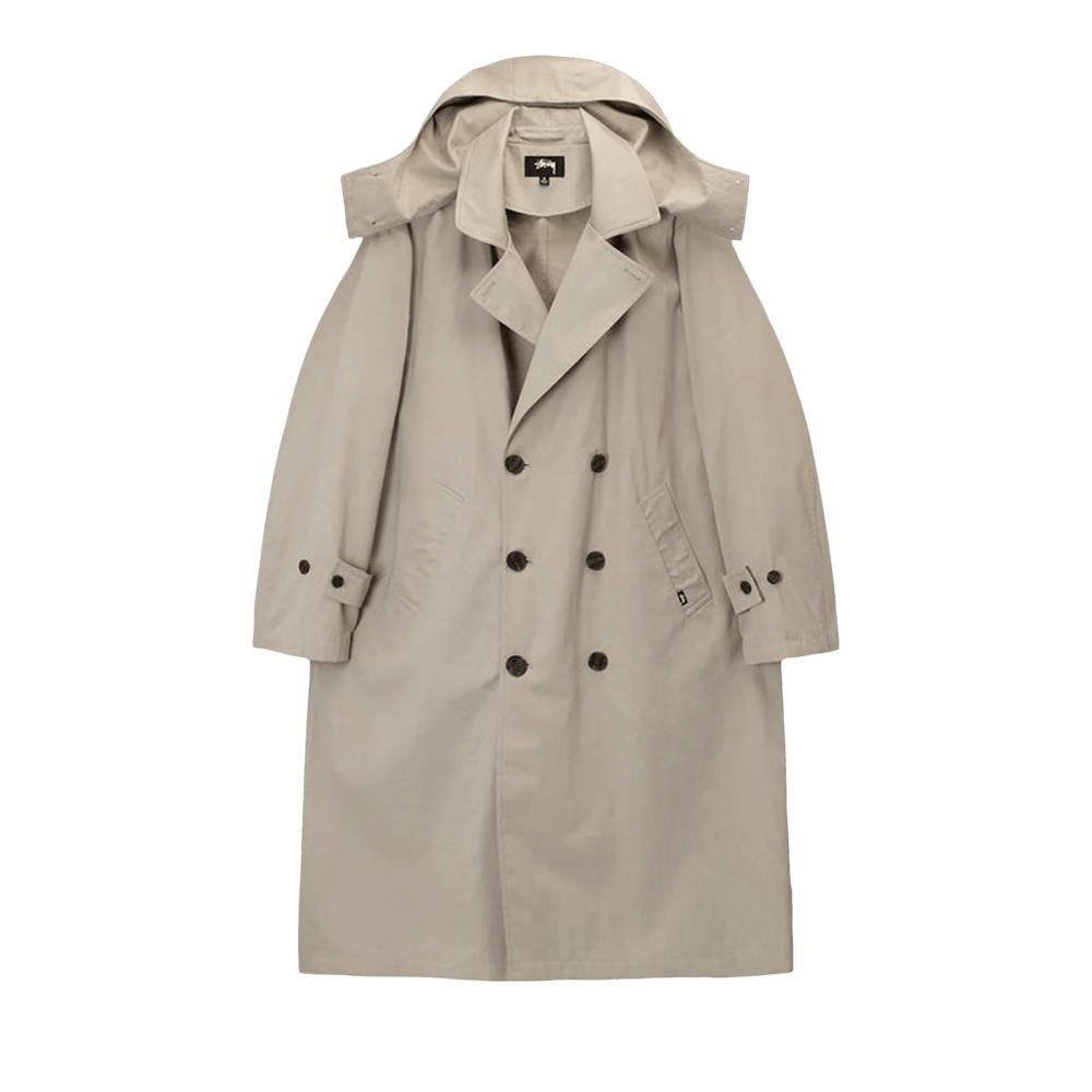 Size m Stussy Solar Trench Coat 'Khaki'