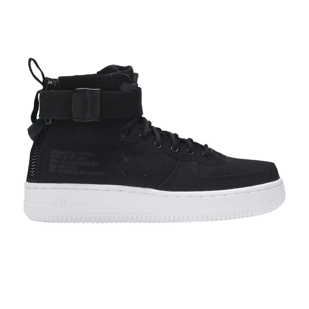 Sf air force 1 mid hotsell big logo