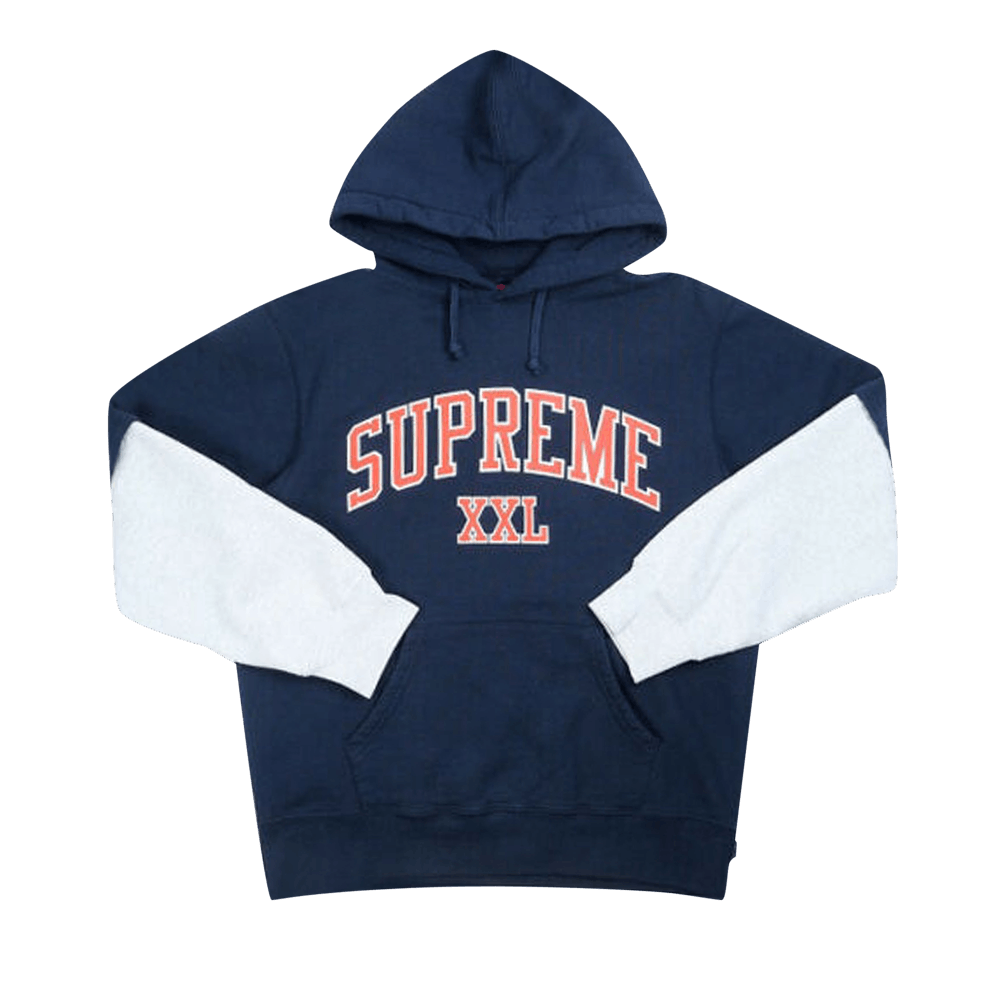 Supreme XXL Hooded Sweatshirt 'Navy'