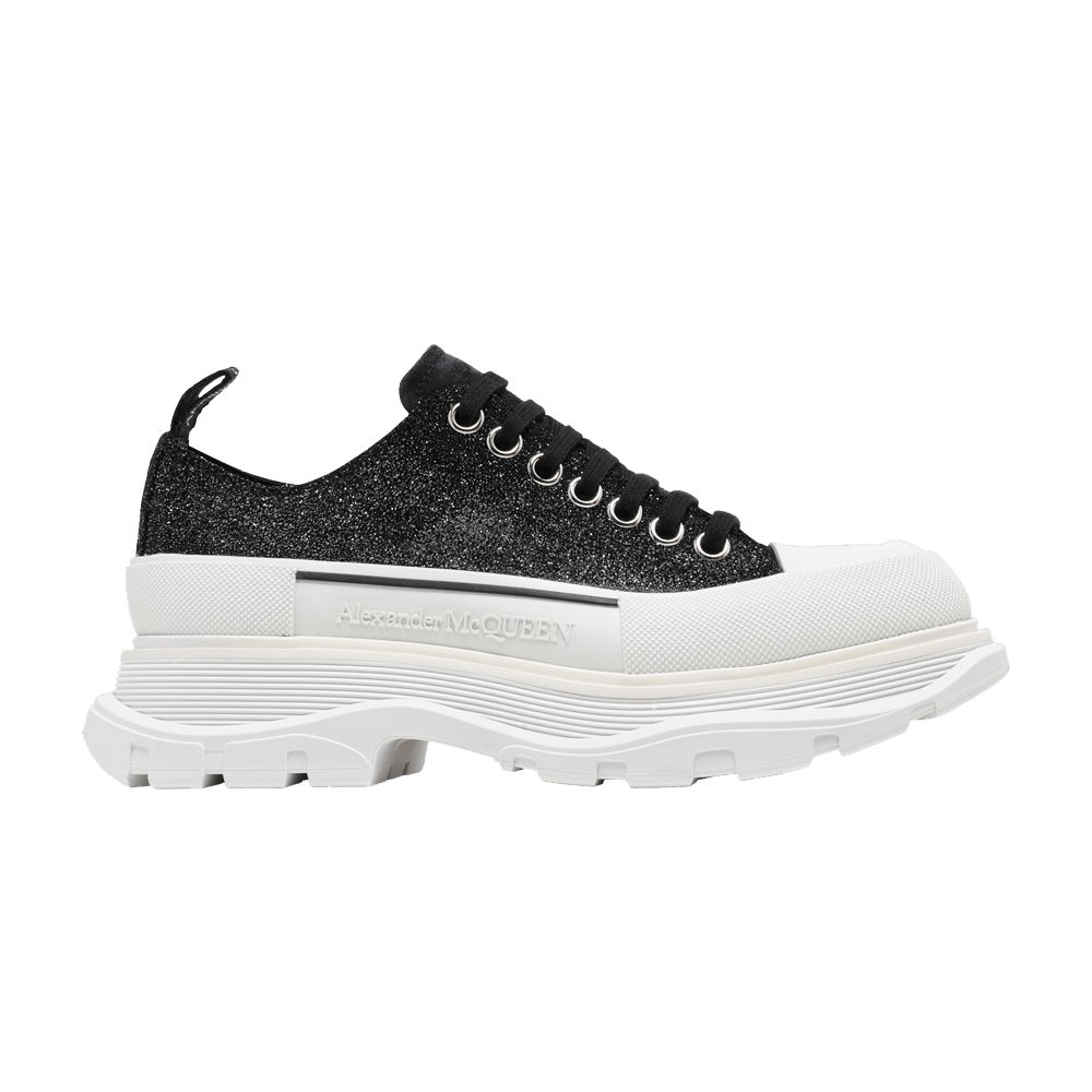 Buy Alexander McQueen Wmns Tread Slick Lace-Up 'Galaxy Black